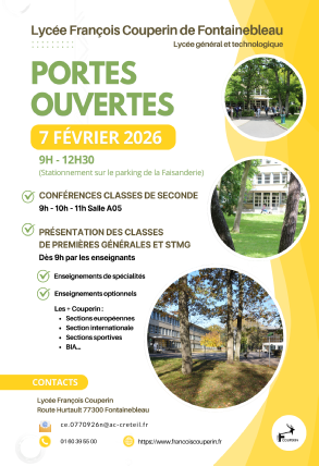 Bac 2021 à Couperin - enseignements et options